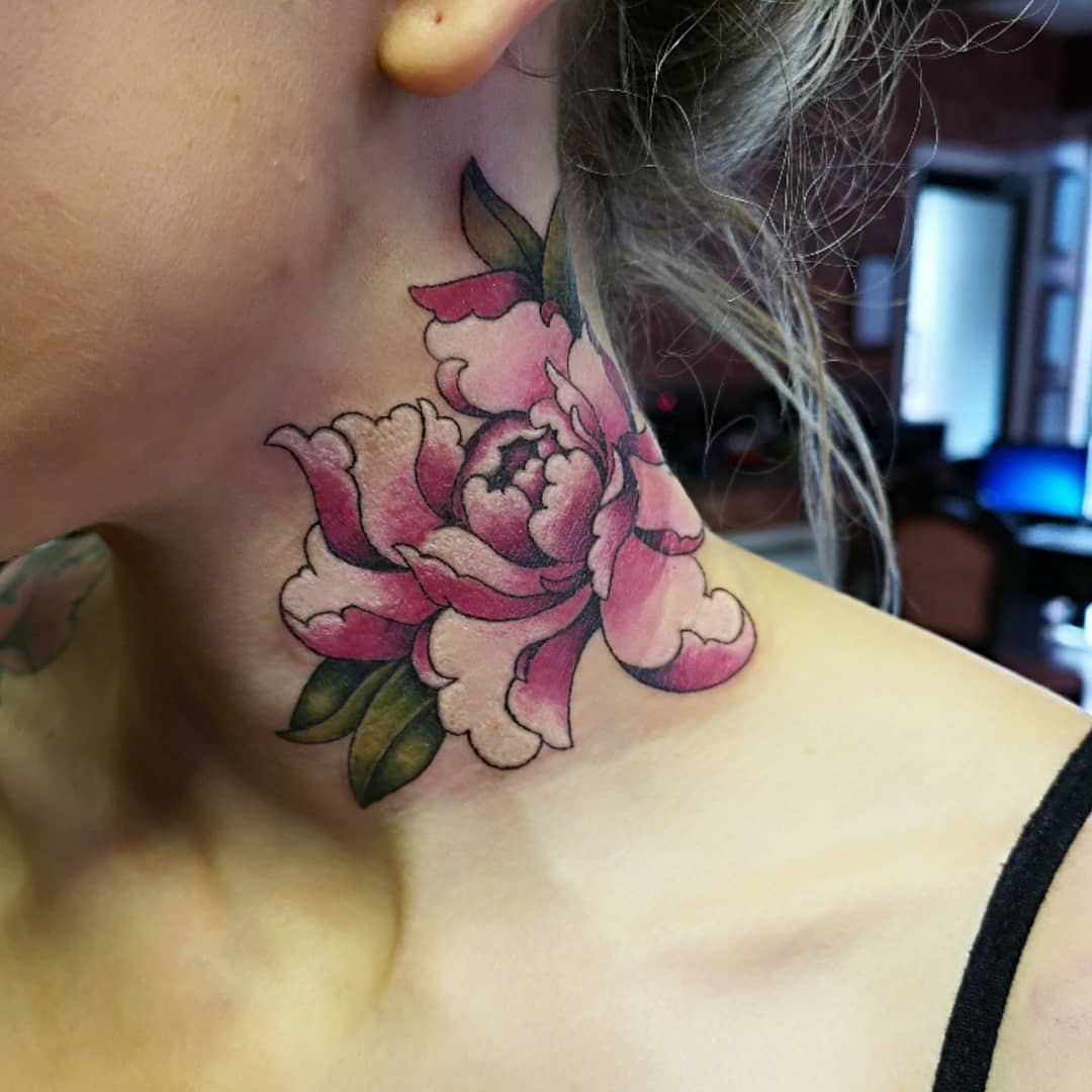 Sexy Black Rose Flower Temporary Tattoos For Women Neck Girl Daisy Peony  Realistic Fake Tattoo Sticker Body Art Waterproof Tatoo - Temporary Tattoos  - AliExpress