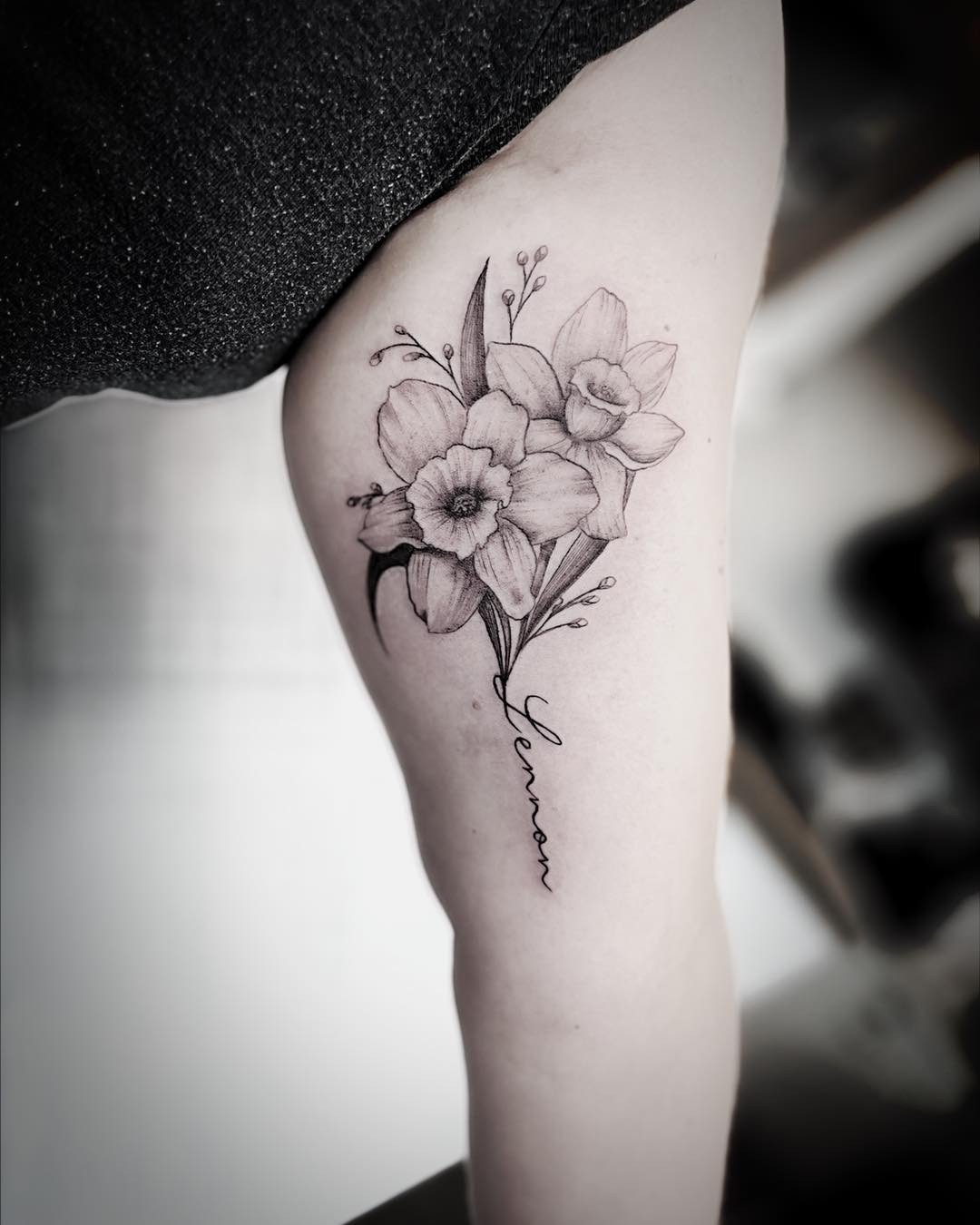 December Birth Flower Tattoo Narcissus  Tattoo Glee