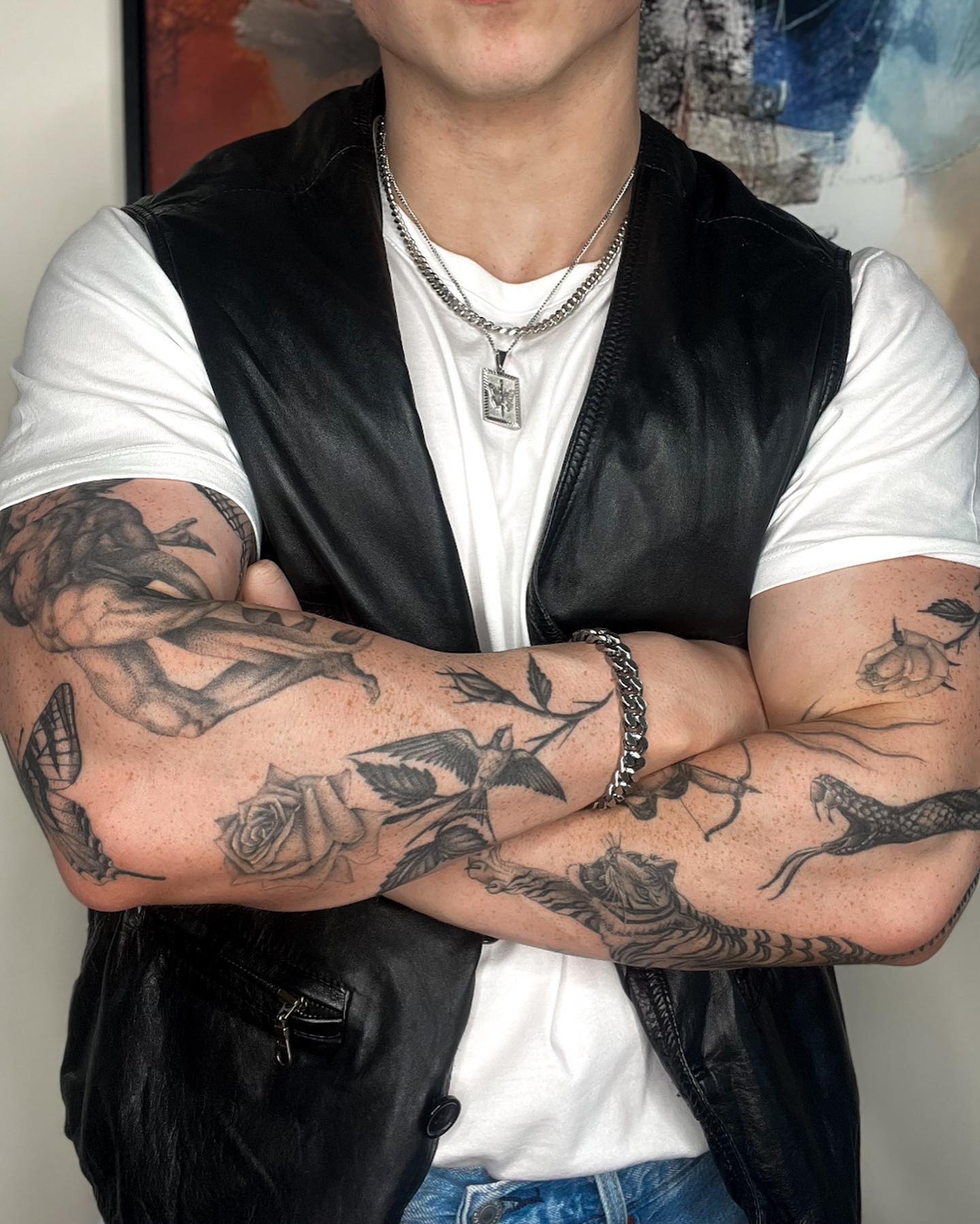 Tsunami Tattoo  patch sleeve in progress by Joshua  Facebook