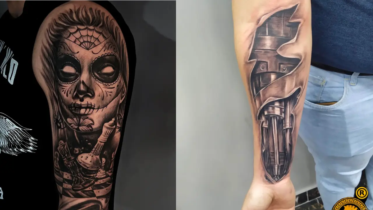 Bionic Robot Temporary Tattoo Sleeve, Tattoo Sleeve, Arm Tattoo, Arm Sleeve,  Mens Tattoos, Womens Tattoos,Biomechanical Tribal Future Design – MyBodiArt