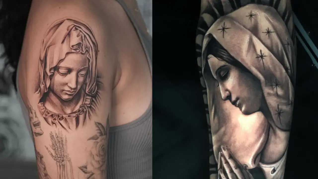 Virgin Mary  sinkingin tattoos