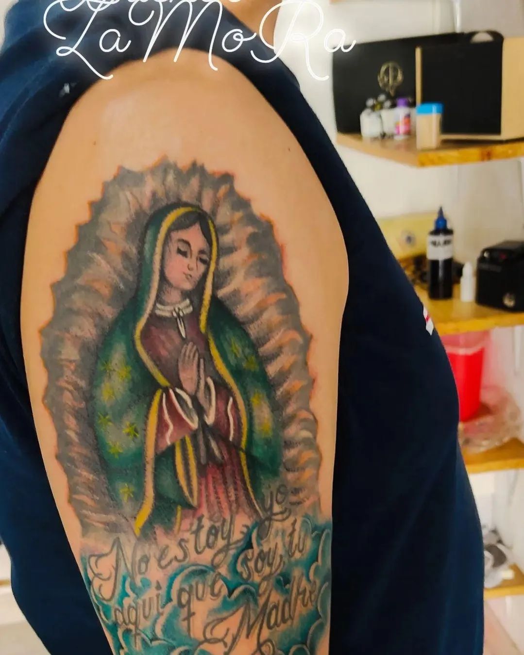 Chicano Virgen De Guadalupe Tattoo by adtattoos  Tattoogridnet