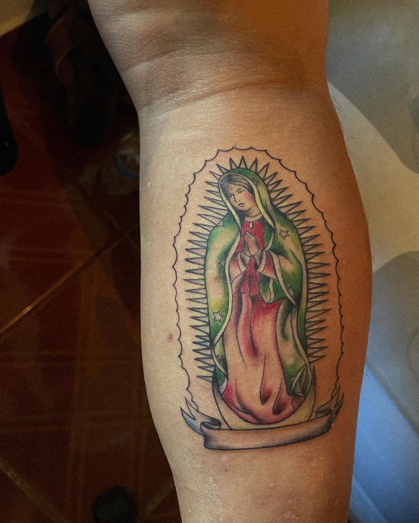 Virgin Mary tattoo by Annelie Fransson  Tattoogridnet