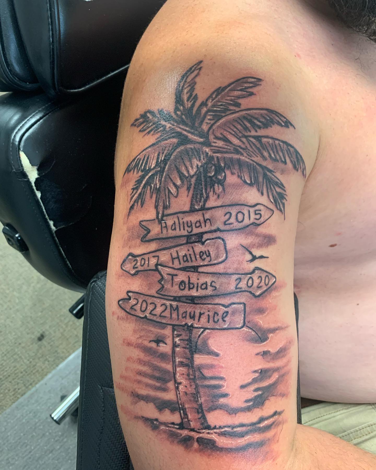 Wild Ink Ajax  Palm tree tattoo done by Britt  Facebook