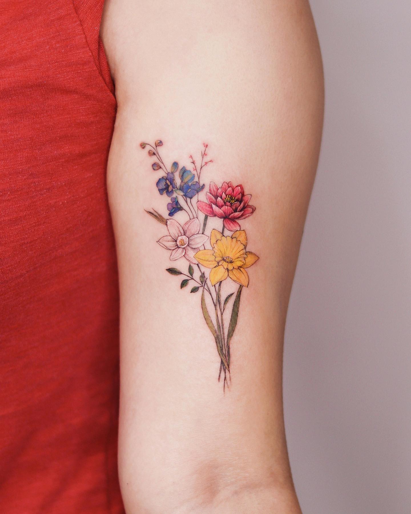 March Birthflower Blooms on Skin: 30 Daffodil Tattoo Designs for Inspiration - 100 Tattoos