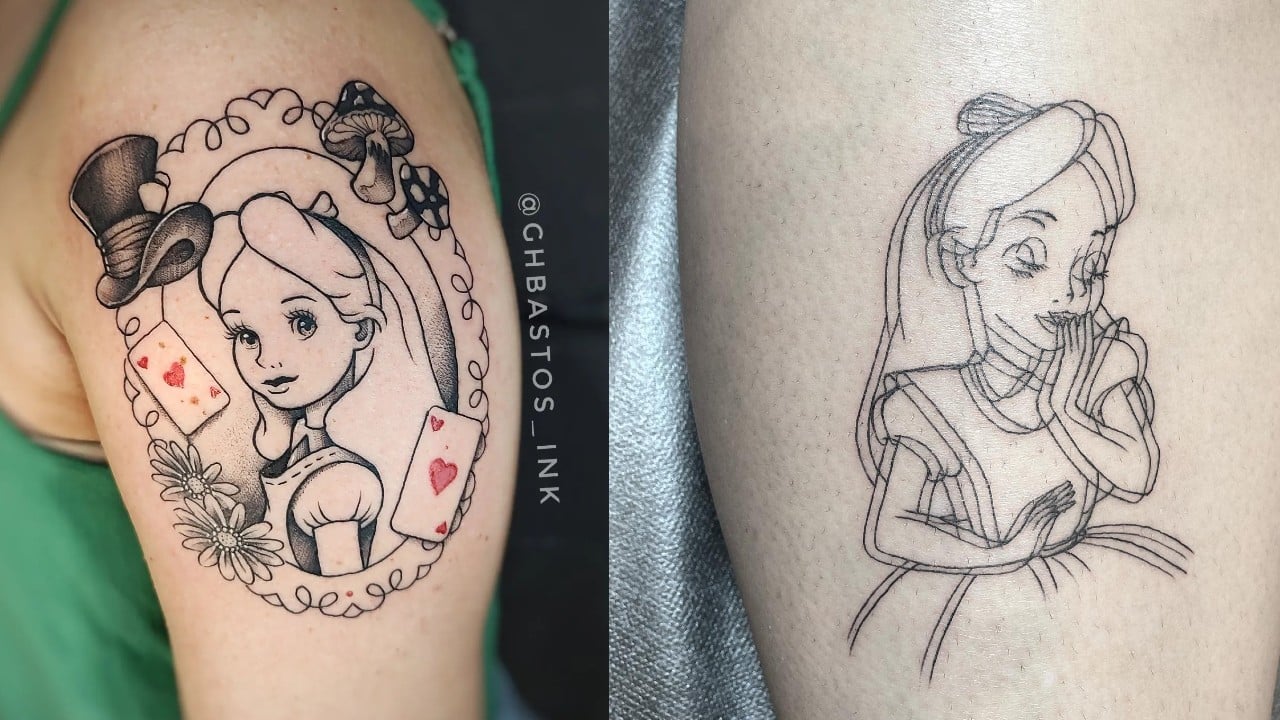 Alice in wonderland tattoo