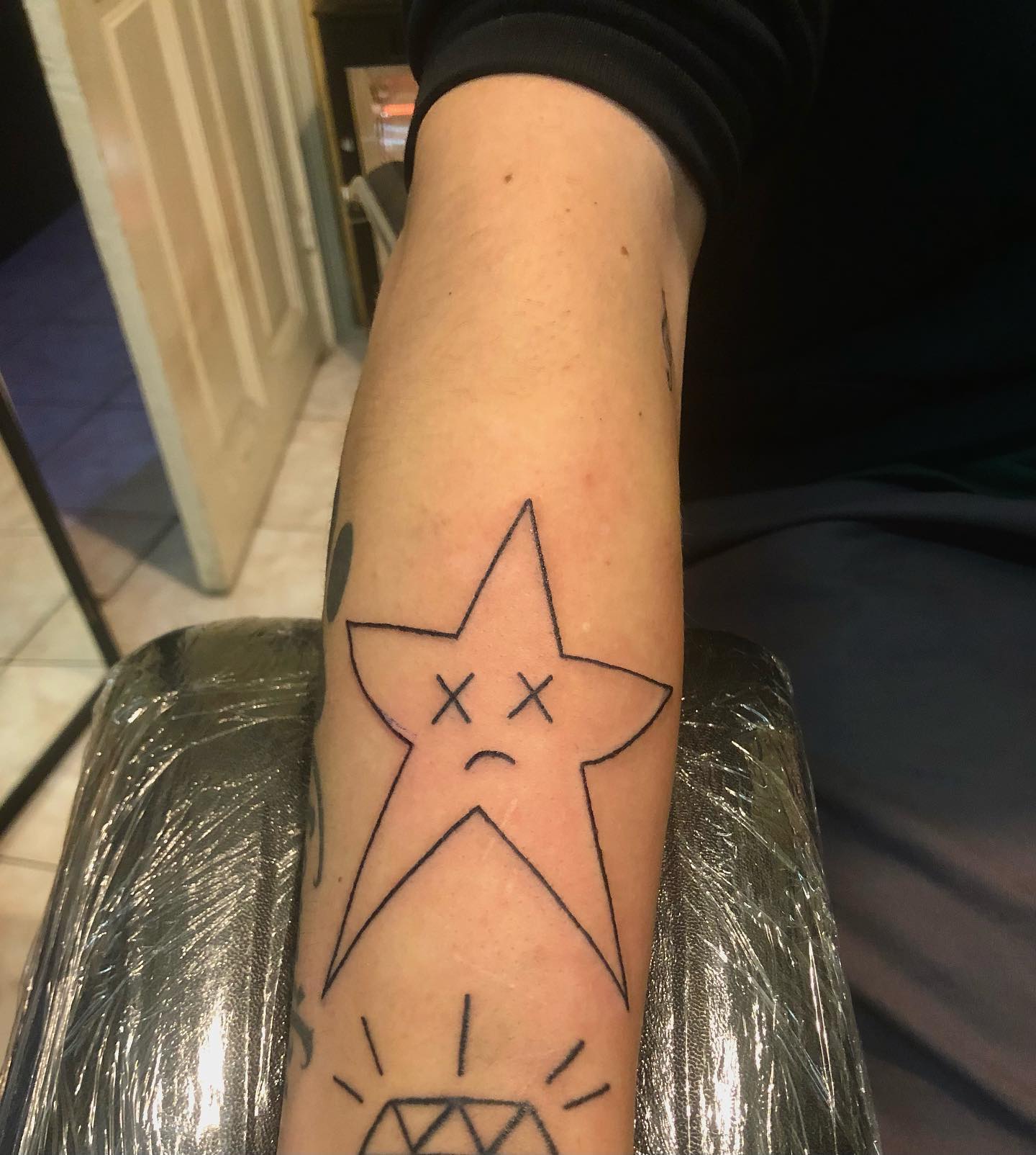 53 Star Tattoos On Elbow