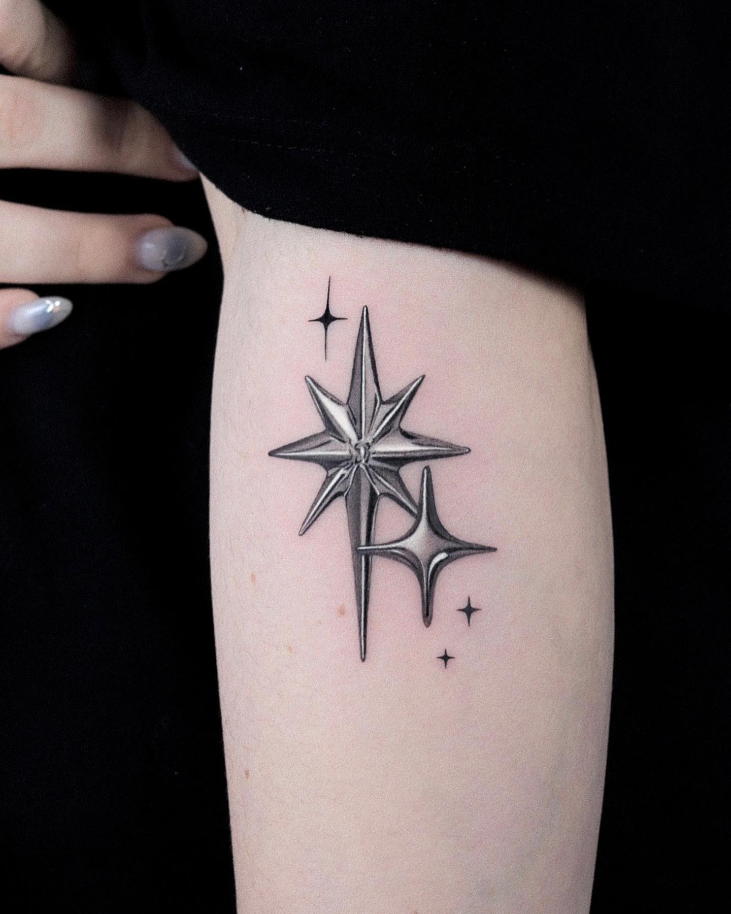 Nautical Stars Tattoo Design - Tattapic®
