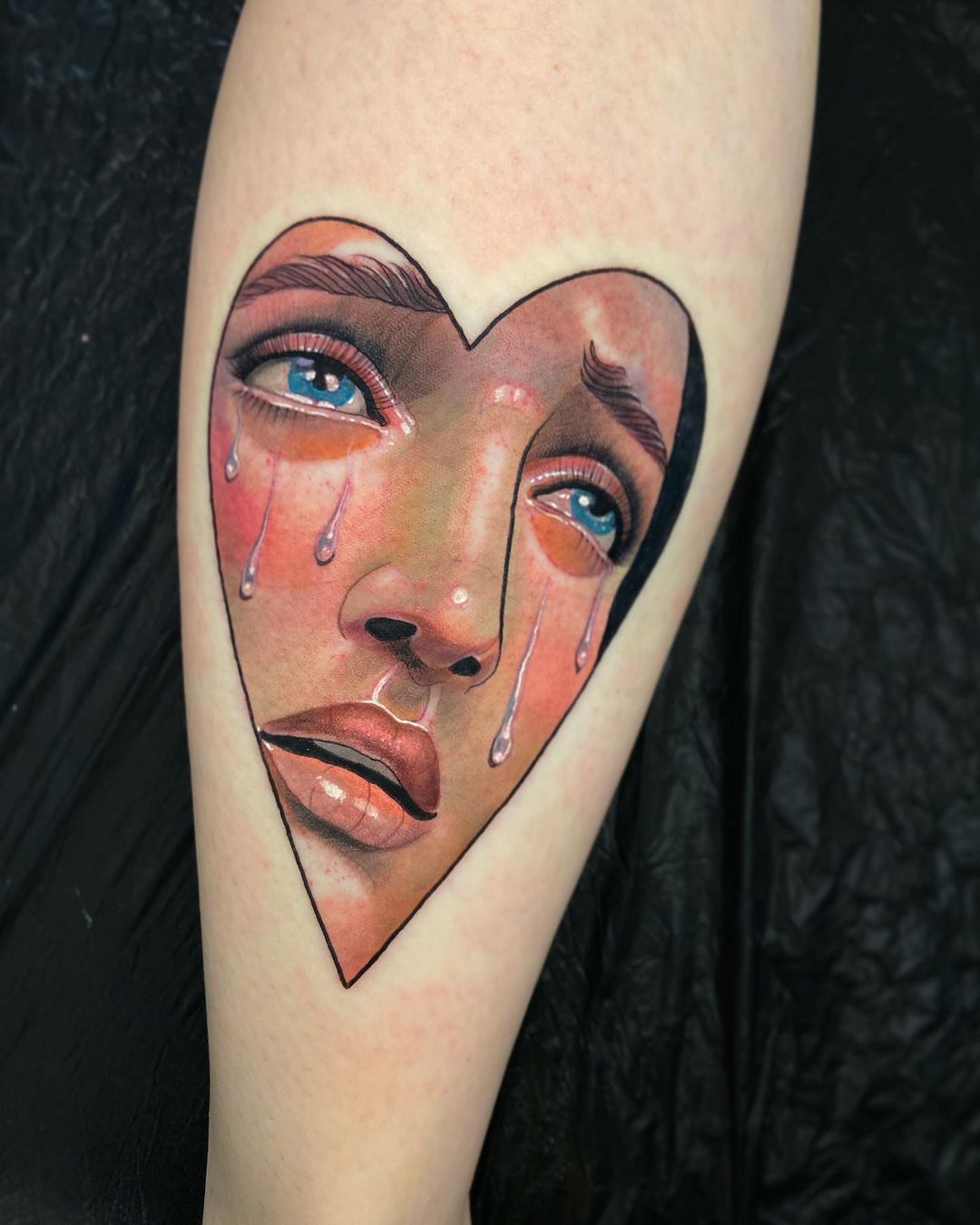 30+ Crying Heart Tattoos: Etching Emotions into Art - 100 Tattoos