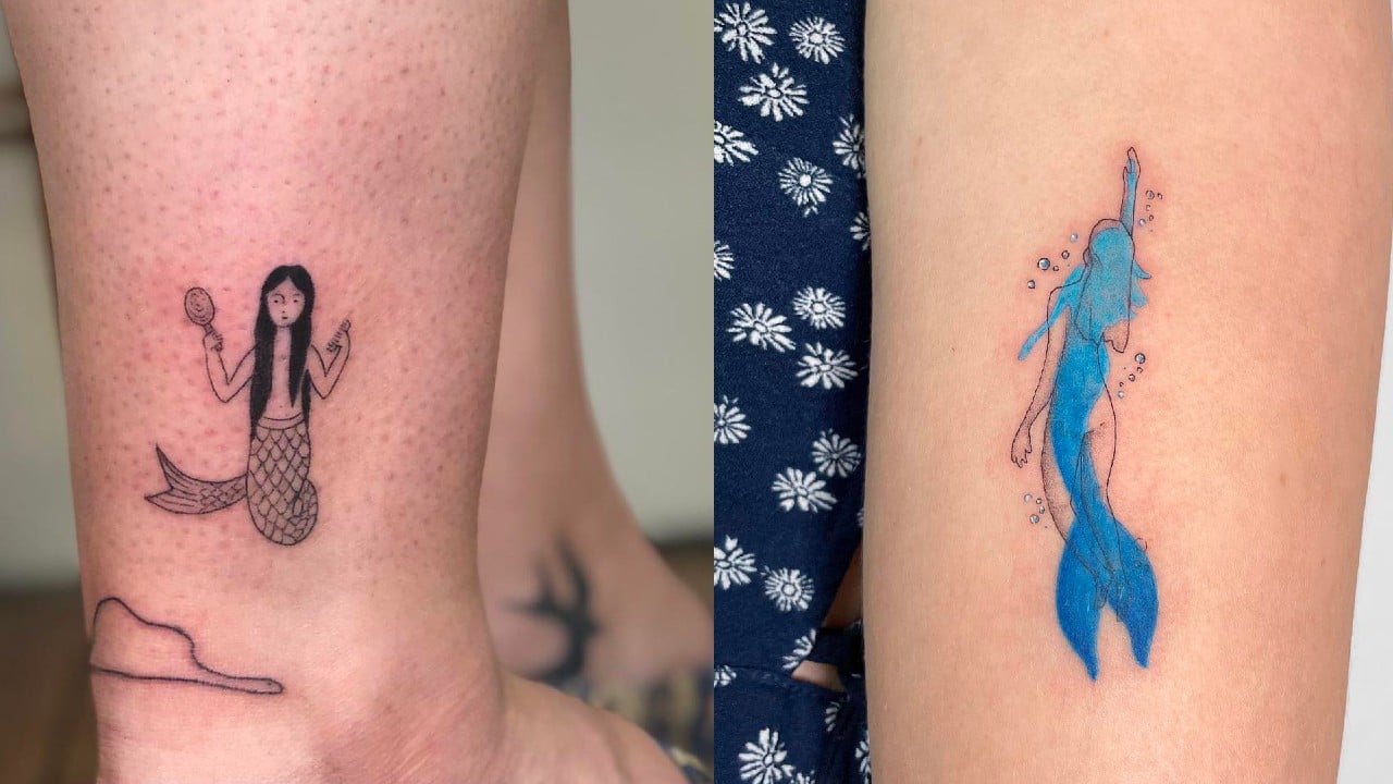 Chubby mermaid with a lionfish twist, Katie at Rock N Roll Tattoo on  Glenwood, Raleigh, NC : r/TattooApprentice
